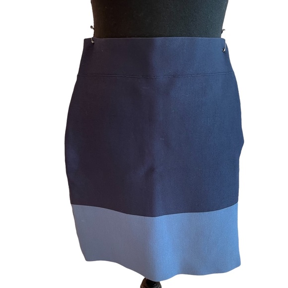 BCBG blue color block bandage skirts XXS - Picture 6 of 9